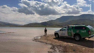 Siirt'te jandarma ekiplerinden barajlarda denetim