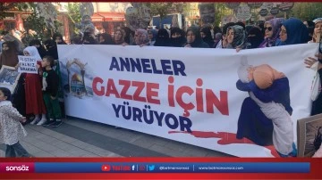 Siirt&rsquo;te kadınlar Gazze i&ccedil;in y&uuml;r&uuml;d&uuml;