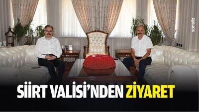 Siirt Valisi&rsquo;nden ziyaret