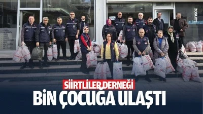 Siirtliler Derneği, bin &ccedil;ocuğa ulaştı