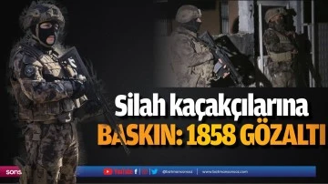 Silah ka&ccedil;ak&ccedil;ılarına baskın: 1858 g&ouml;zaltı