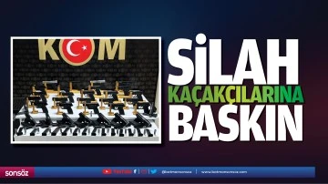 Silah ka&ccedil;ak&ccedil;ılarına baskın