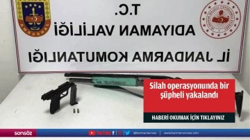 Silah operasyonunda bir ş&uuml;pheli yakalandı
