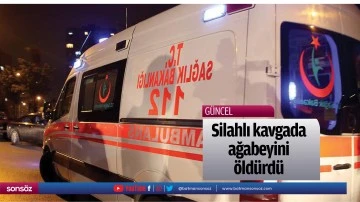 Silahlı kavgada ağabeyini &ouml;ld&uuml;rd&uuml;