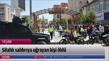 Silahlı saldırıya uğrayan kişi &ouml;ld&uuml;