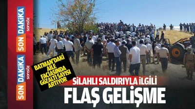 Silahlı saldırıyla ilgili flaş gelişme
