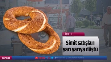 Simit satışları yarı yarıya d&uuml;şt&uuml;