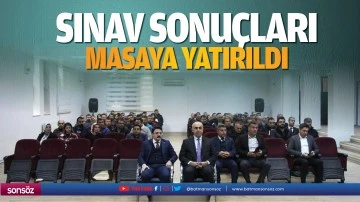 Sınav sonu&ccedil;ları masaya yatırıldı