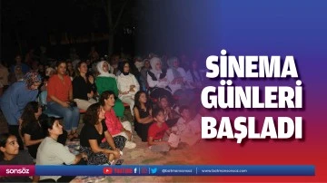 Sinema g&uuml;nleri başladı