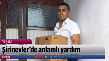 Şirinevler&rsquo;de anlamlı yardım 
