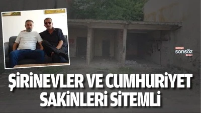 Şirinevler ve Cumhuriyet sakinleri sitemli
