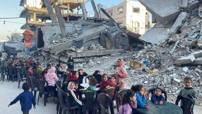Şırnak Belediyesi Gazze'de her g&uuml;n 1000 kişiye iftar veriyor