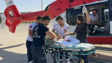Şırnak&rsquo;ta ambulans helikopter Berfin bebek i&ccedil;in havalandı