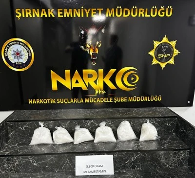Şırnak'ta bir tırda 5 kilo 800 gram sentetik uyuşturucu ele ge&ccedil;irildi