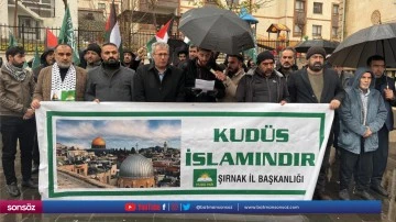 Şırnak'ta İsrail'in Gazze'ye saldırıları protesto edildi