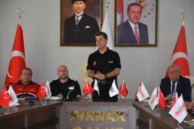 Şırnak'ta "B&ouml;lgesel Afet Tatbikatı Toplantısı" yapıldı