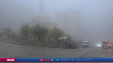 Şırnak&rsquo;ta yağmur ve sis etkili oldu