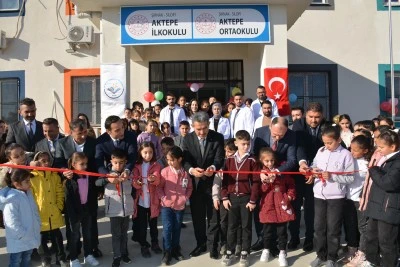 Şırnak'ta yapımı tamamlanan Aktepe İlk ve Ortaokulu'nun a&ccedil;ılışı yapıldı