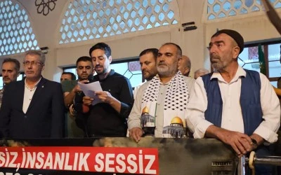 Şırnak'tan Filistin'e ve K&uuml;resel Sumud Filosu'na destek