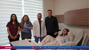 Şırnaklı kadının yumurtalığındaki gebelik kesesi operasyonla alındı