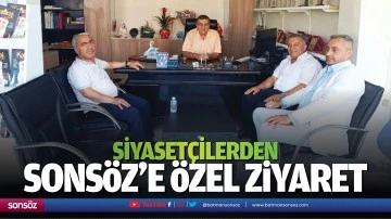 Siyaset&ccedil;ilerden Sons&ouml;z&rsquo;e &ouml;zel ziyaret