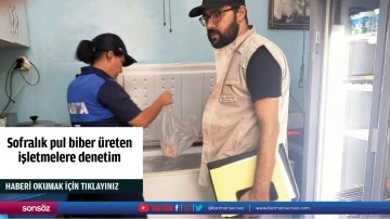 Sofralık pul biber &uuml;reten işletmelere denetim