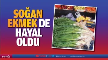 Soğan ekmek de hayal oldu