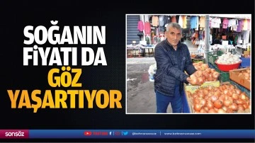 Soğanın fiyatı da g&ouml;z yaşartıyor
