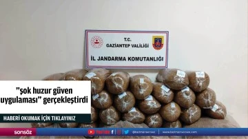 &rdquo;şok huzur g&uuml;ven uygulaması&rdquo; ger&ccedil;ekleştirdi