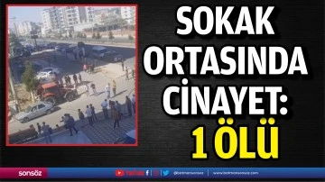Sokak ortasında cinayet: 1 &ouml;l&uuml;