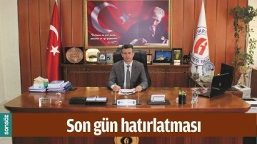 SON G&Uuml;N HATIRLATMASI