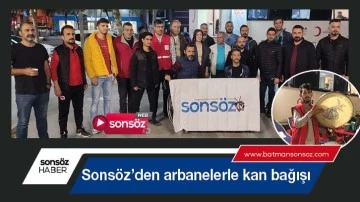 Sons&ouml;z&rsquo;den arbanelerle kan bağışı
