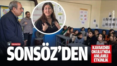 Sons&ouml;z&rsquo;den Kavakdibi Okulu&rsquo;nda anlamlı etkinlik