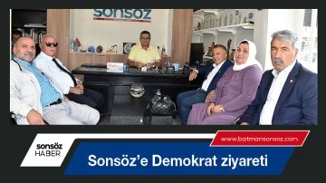 Sons&ouml;z&rsquo;e Demokrat ziyareti