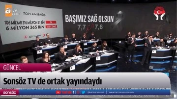 Sons&ouml;z TV de ortak yayındaydı
