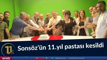 Sons&ouml;z&rsquo;&uuml;n 11.yıl pastası kesildi