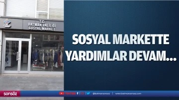 Sosyal Markette yardımlar devam&hellip;
