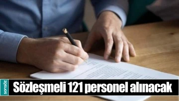 S&Ouml;ZLEŞMELİ 121 PERSONEL ALINACAK 