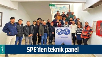 SPE&rsquo;DEN TEKNİK PANEL