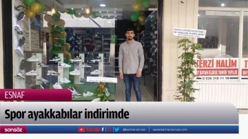 Spor ayakkabılar indirimde