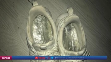 Spor ayakkabısına gizlenmiş uyuşturucu ele ge&ccedil;irildi