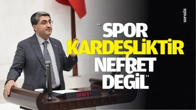 &ldquo;Spor kardeşliktir, nefret değil&rdquo;