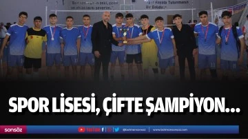 Spor Lisesi, &ccedil;ifte şampiyon&hellip;