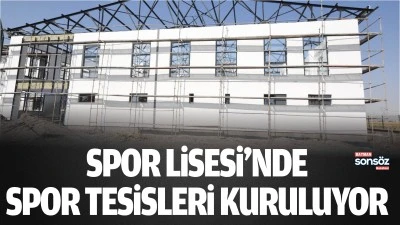 Spor Lisesi&rsquo;nde spor tesisleri kuruluyor