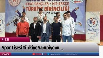 Spor Lisesi Türkiye Şampiyonu…