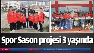 Spor Sason projesi 3 yaşında