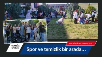 Spor ve temizlik bir arada&hellip;