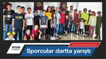 Sporcular dartta yarıştı