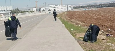 Stadyumda temizlik