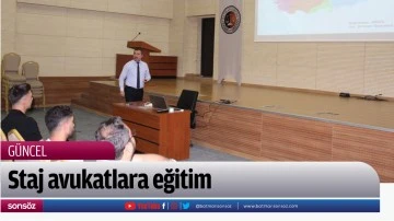 Stajyer avukatlara eğitim